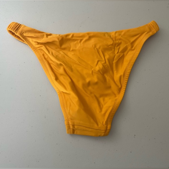J.Crew Scrunchie-Strap Full-Coverage Bikini Bottom Size XXS Dandelion Yellow - Picture 6 of 7